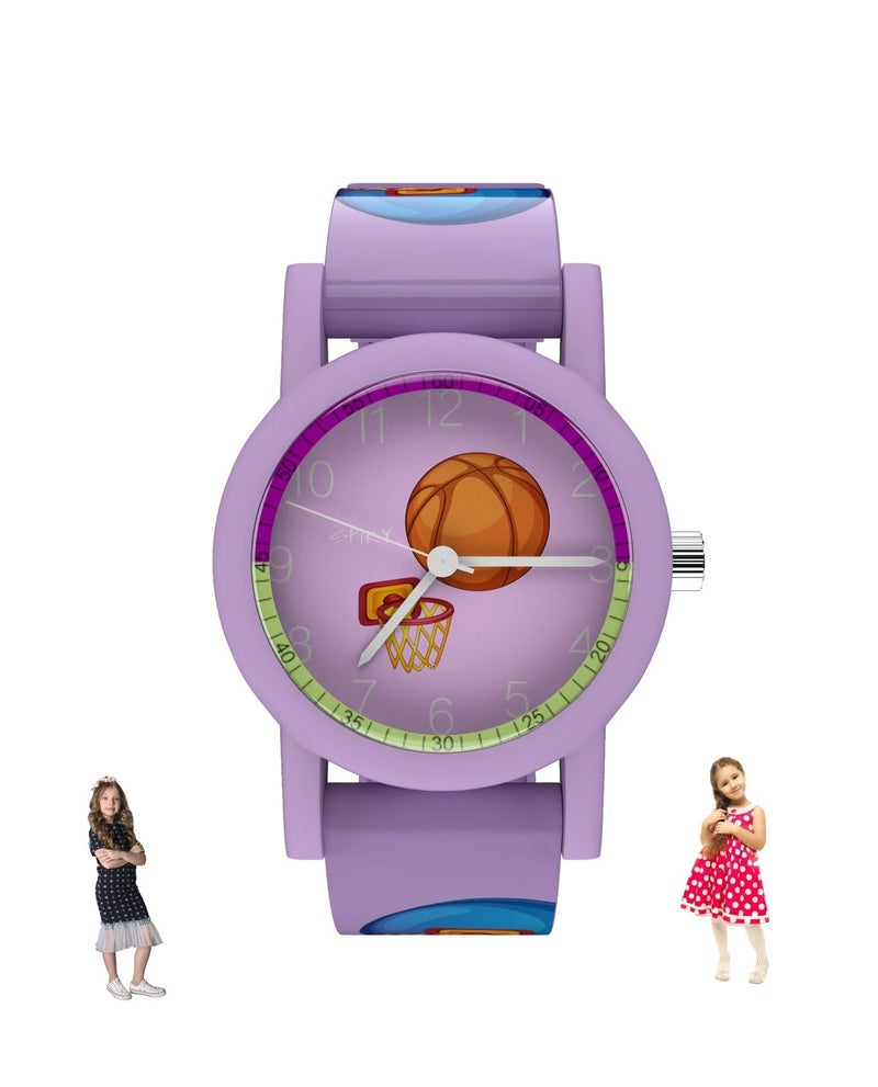 SPIKY SLEEK Round Floral Printed Analog Watch for Kids - Image 2